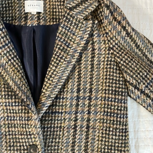 Sezane Jack Jacket in Portsmouth Check - Picture 6 of 16